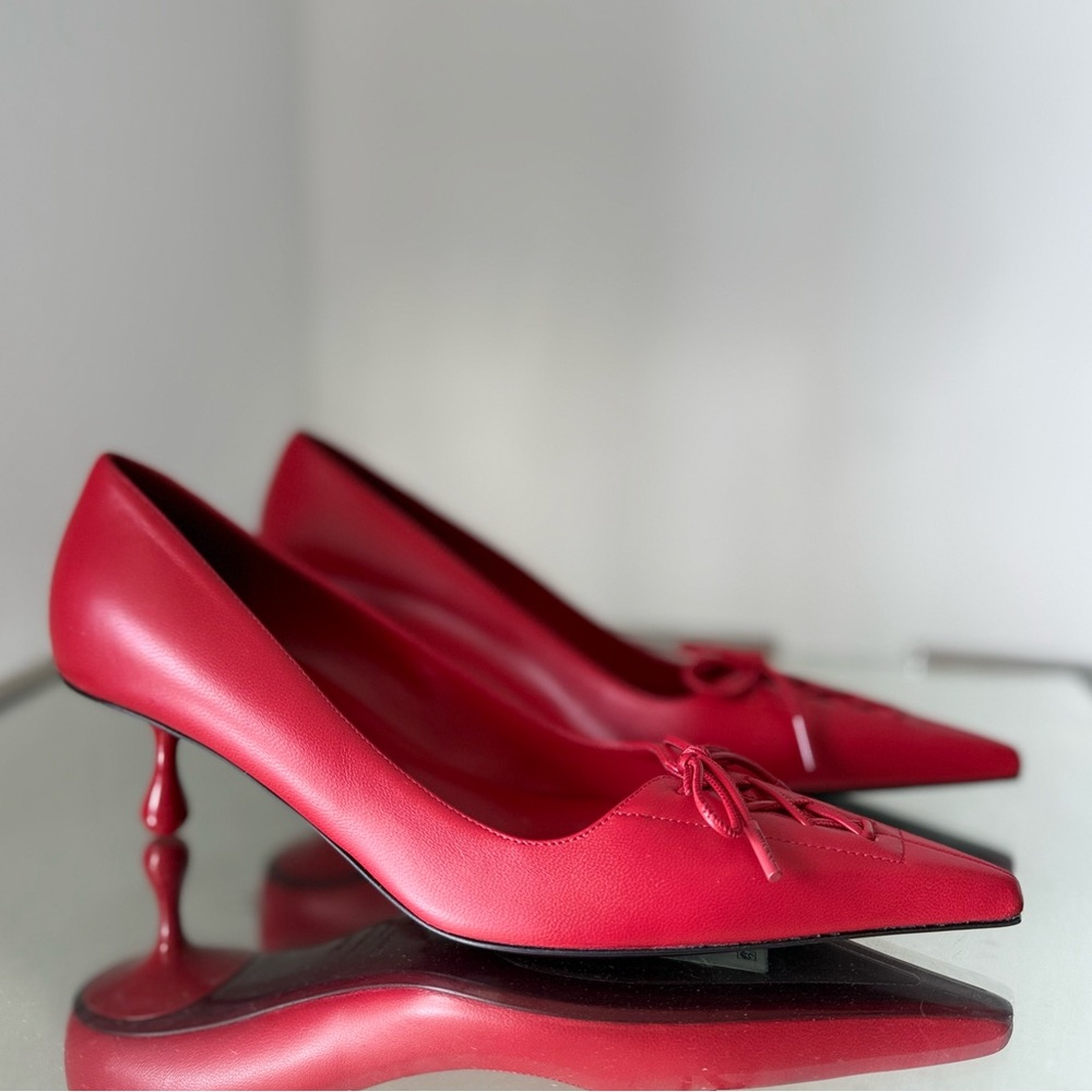 New Jimmy Choo Scarlett 50 Pointed-Toe Lace-Up $1,095 37.5 - Picture 9 of 15